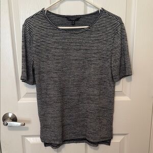Striped Black and White XS T-Shirt oversized